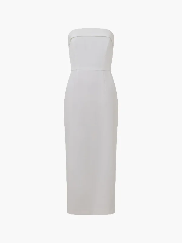 Echo Crepe Strapless Dress