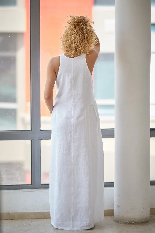 Linen Floor Length Gown