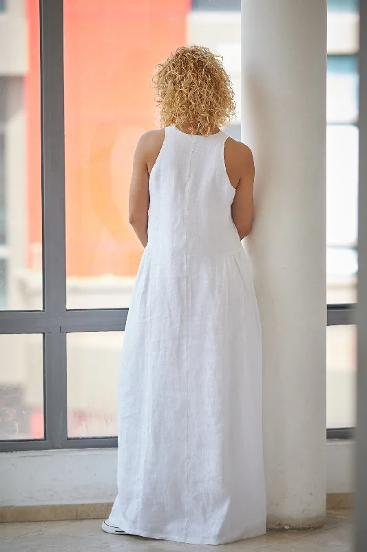 Linen Floor Length Gown