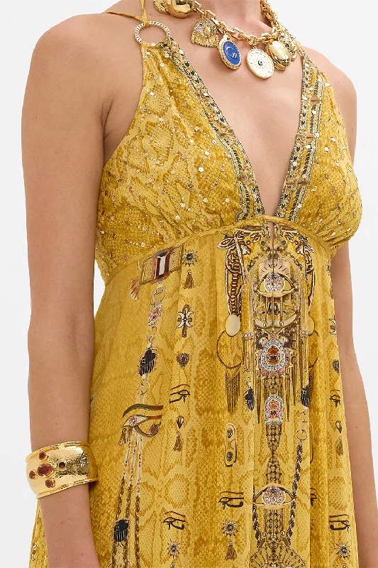 TIERED DRESS WITH HARDWARE VALLEY OF THE KINGS