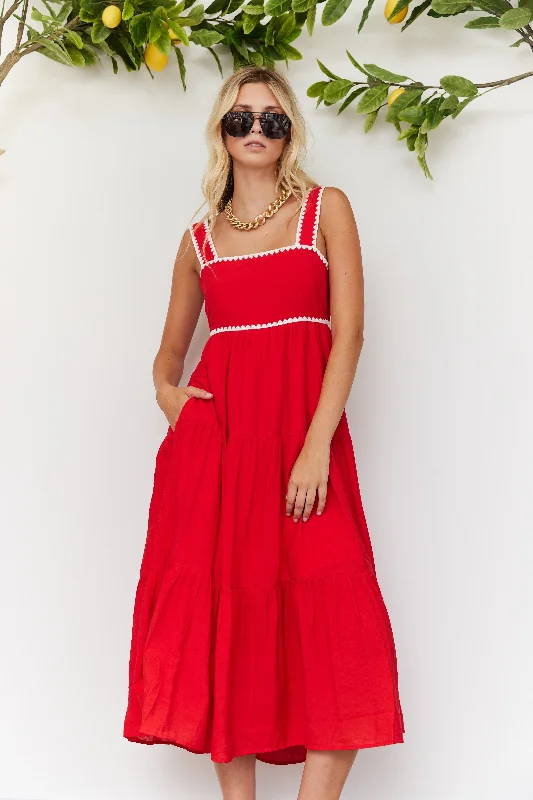 SALE - Alexa Tiered Midi Dress