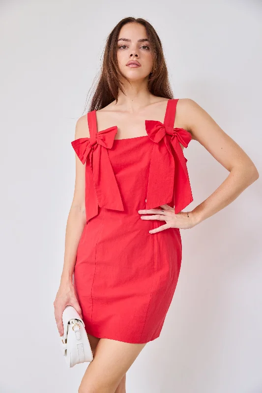 SALE - Delilah A Line Bow Mini Dress