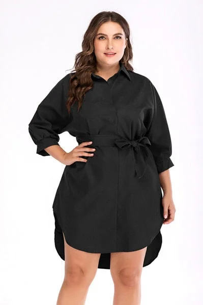 Long Sleeve Knee Length A-line Dress