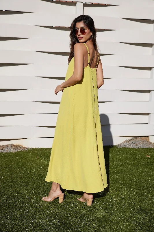 SALE - Sasha Crepe Cami Swing Maxi Dress