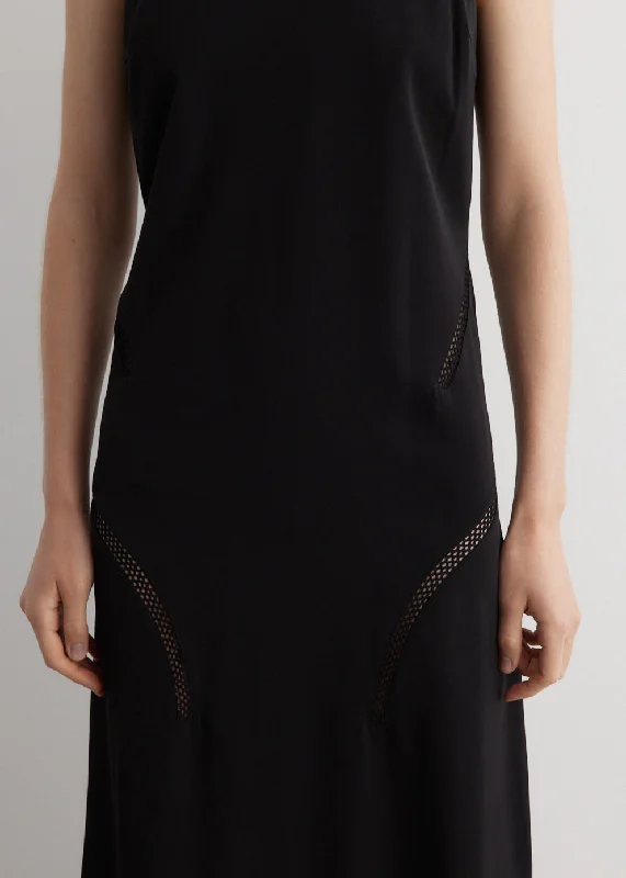 Sleeveless Racer Neckline Dress