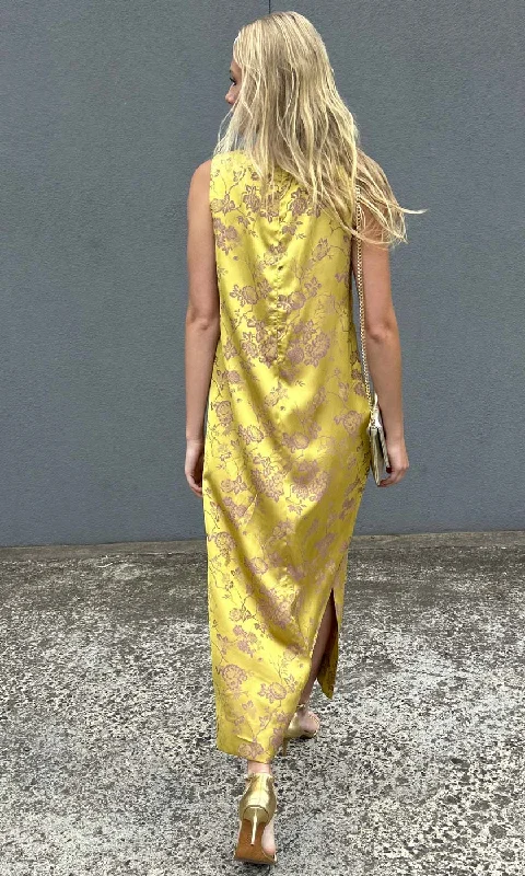 HOSS Maxi Shift Dress - Galliano Gold