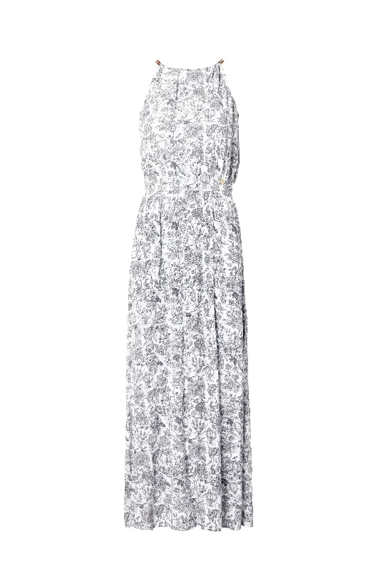 Paloma Maxi Dress (White Willow)