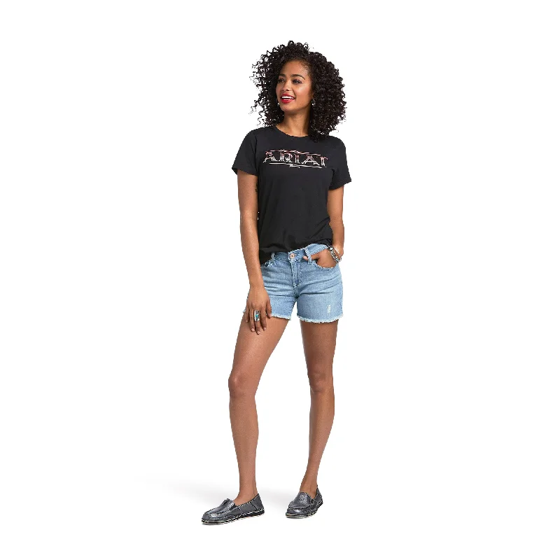 10039974 Ariat Women's Serape SS Tee Black