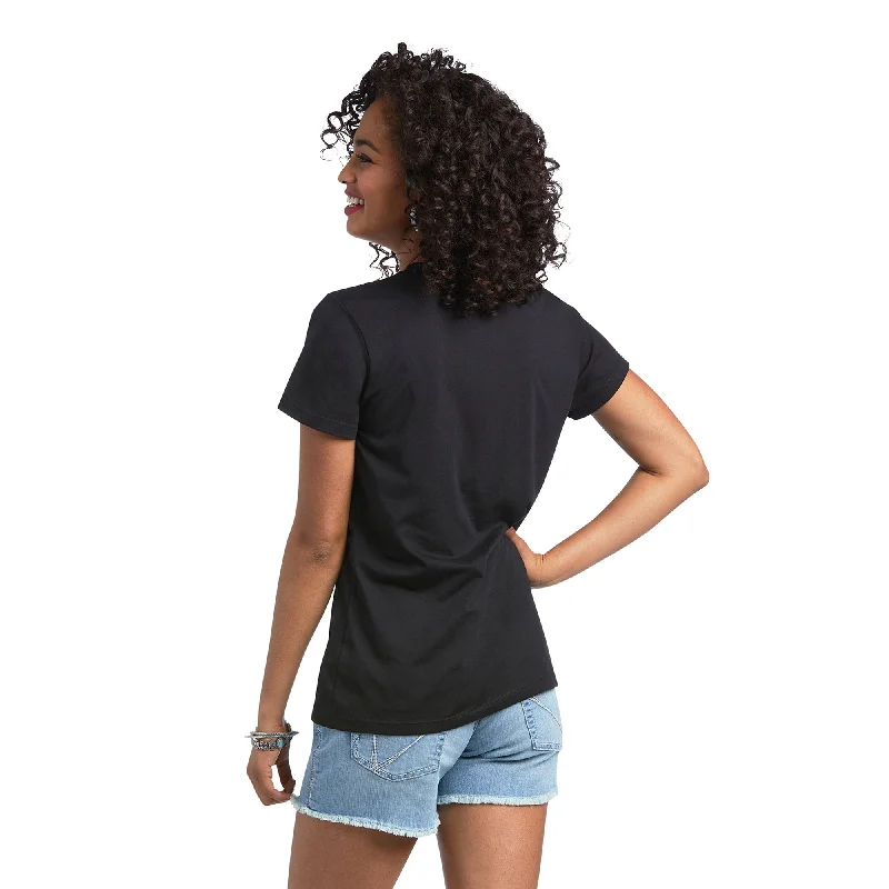 10039974 Ariat Women's Serape SS Tee Black