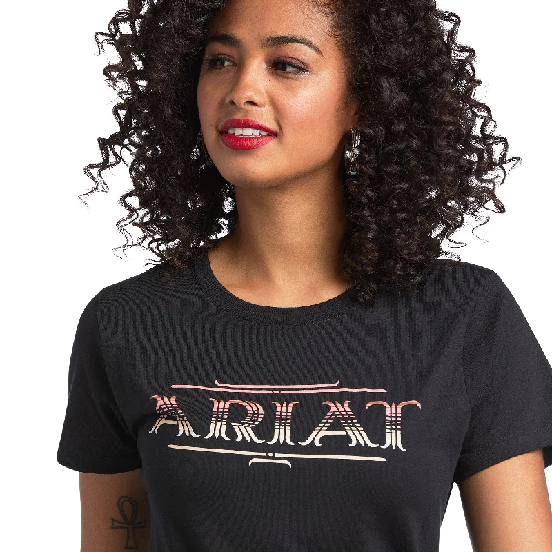 10039974 Ariat Women's Serape SS Tee Black