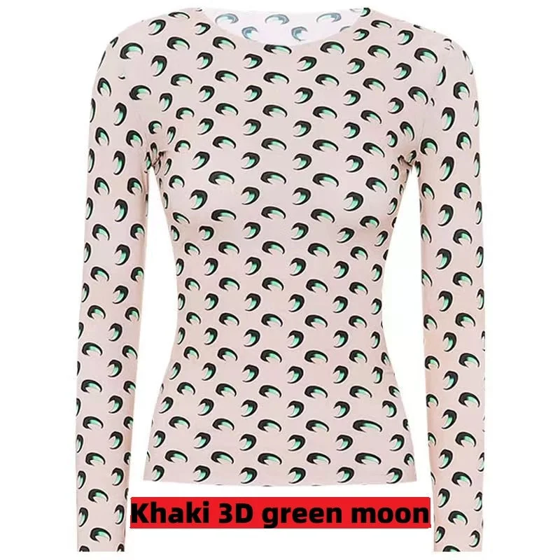 Khaki 3D green moon / S