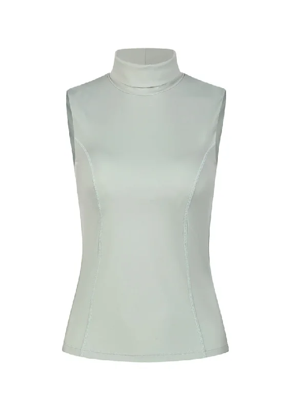 Nicole Sleeveless Fitted Turtleneck