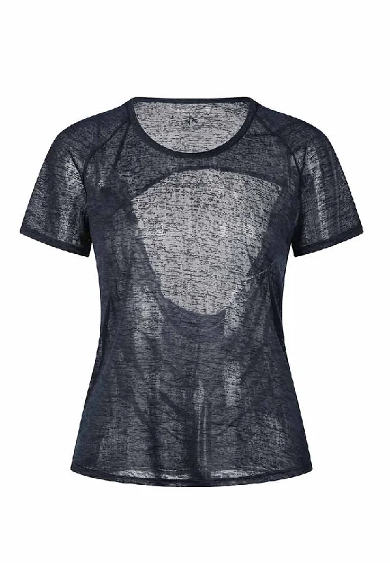 Go Anywhere Open-back Sheer Tee