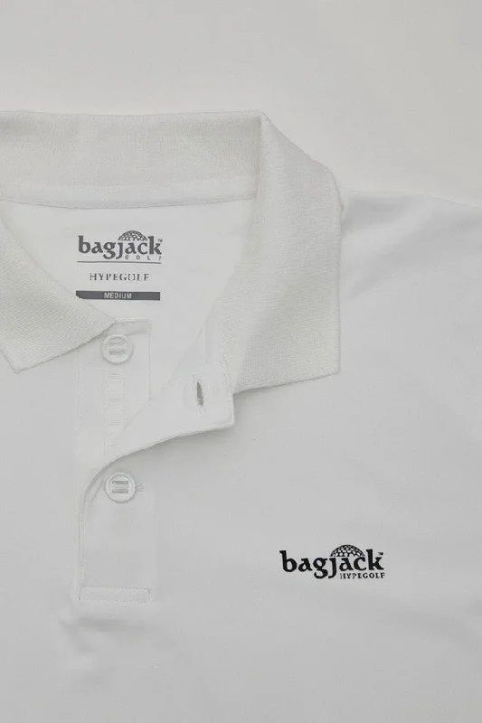 BJG x HYPEGOLF S/S Polo/WHITE