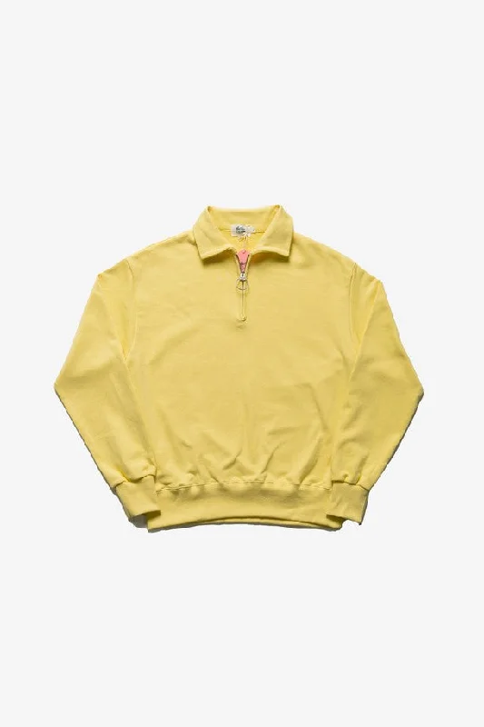 [ Maniac Golf ]Maniac Golf Half Zip-up Sweater_ Half Zip-up Sweat LEMON