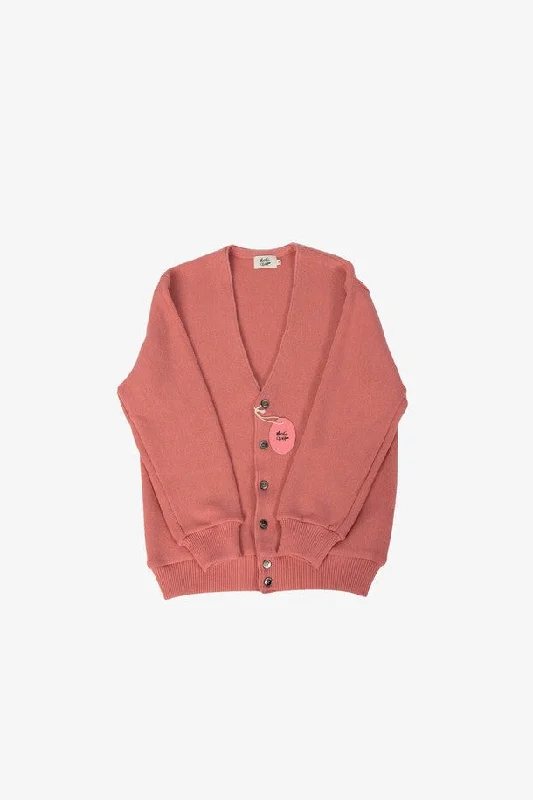 [ Maniac Golf ] Maniac Golf Merino Wool Cardigan_ Merino Wool Cardigan BABY PINK