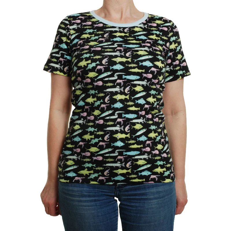 Adult's Fish - Black Short Sleeve Shirt