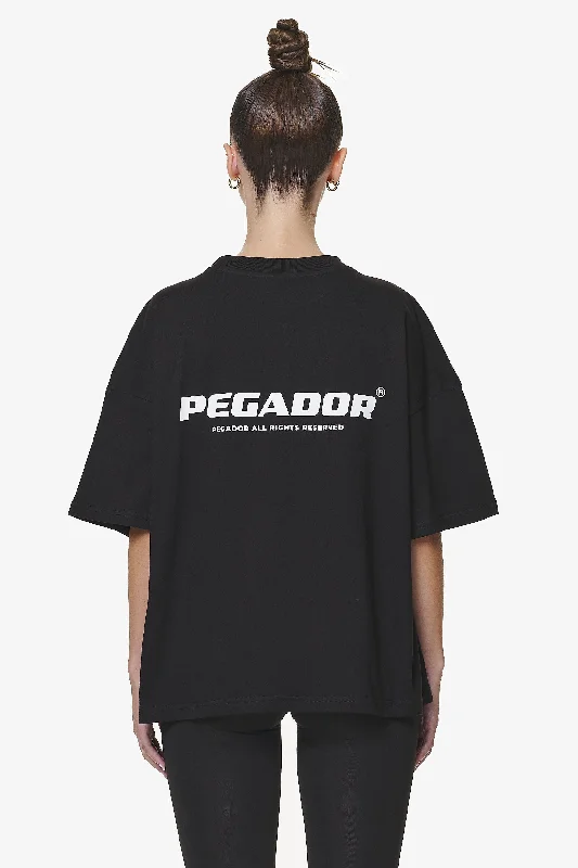 Arendal Logo Heavy Oversized Tee Black