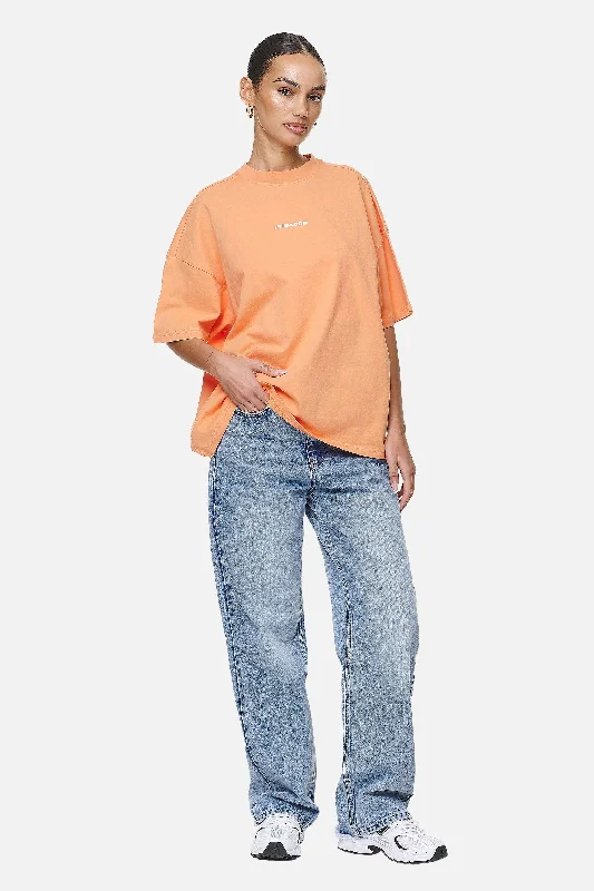 Arendal Logo Heavy Oversized Tee Washed Apricot White