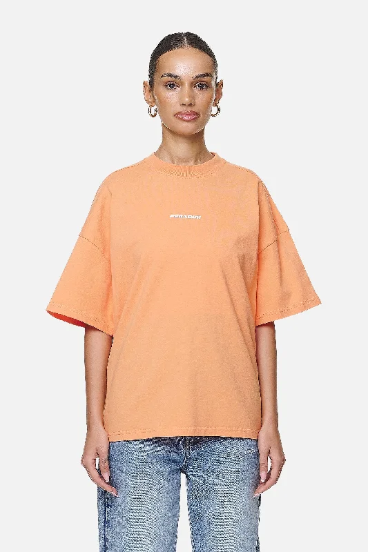 Arendal Logo Heavy Oversized Tee Washed Apricot White