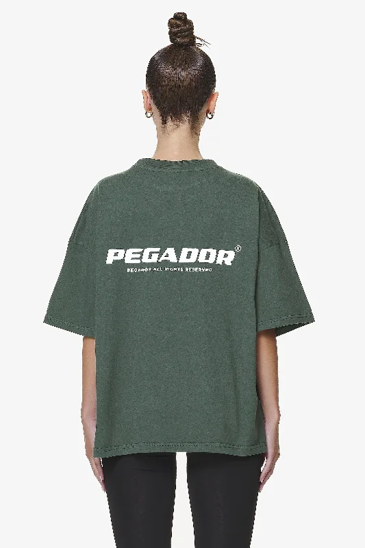 Arendal Logo Heavy Oversized Tee Washed Sage Green