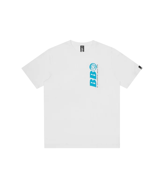 BB ASTRO REPEAT LOGO T-SHIRT - WHITE/BLUE LOGO