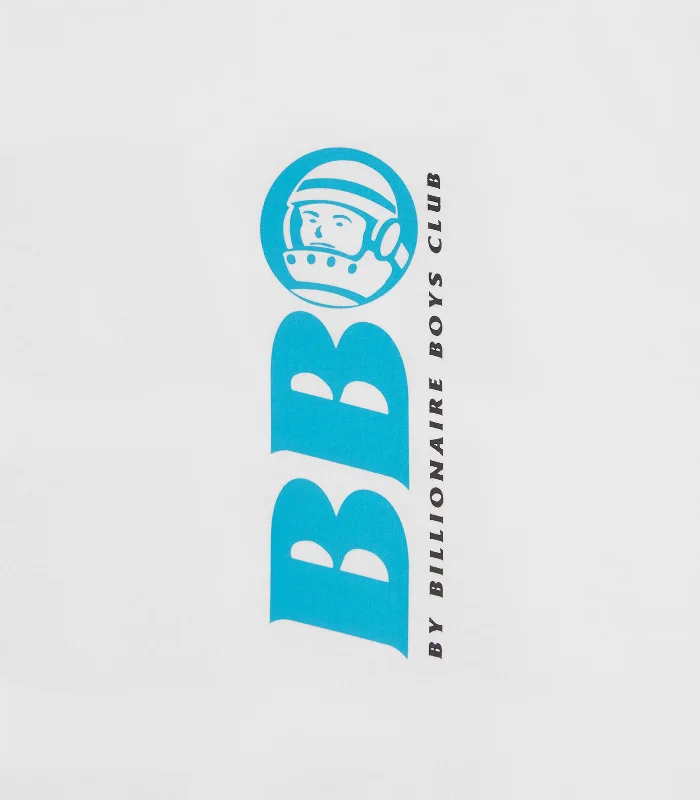 BB ASTRO REPEAT LOGO T-SHIRT - WHITE/BLUE LOGO