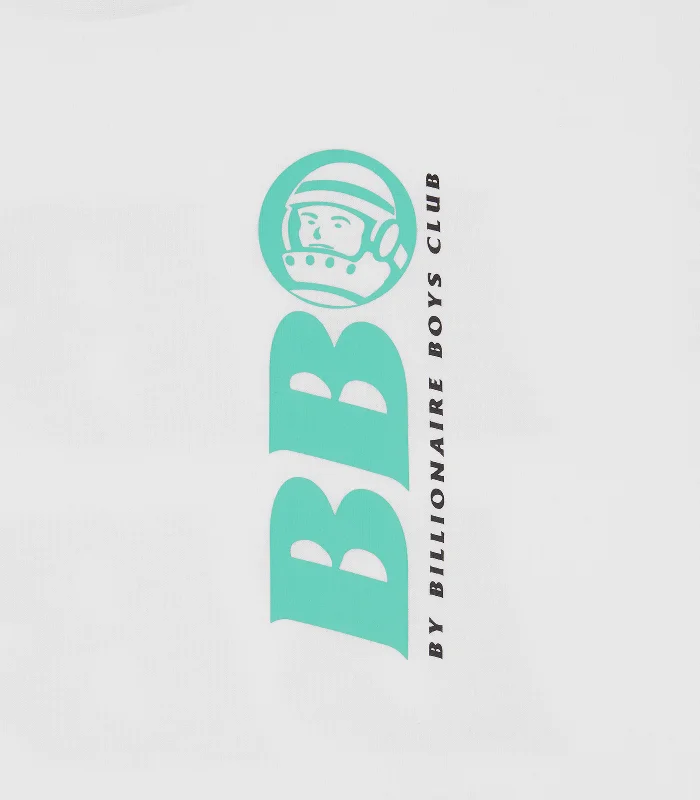 BB ASTRO REPEAT LOGO T-SHIRT - WHITE/GREEN LOGO