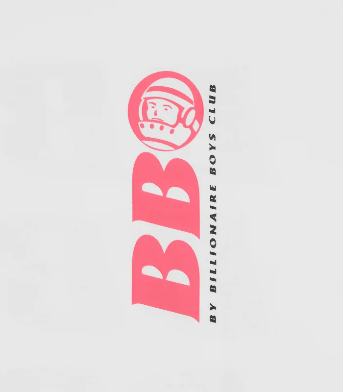 BB ASTRO REPEAT LOGO T-SHIRT - WHITE/PINK LOGO