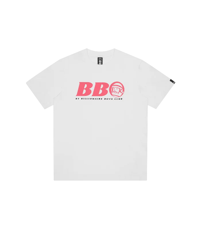 BB ASTRO T-SHIRT - WHITE/PINK LOGO