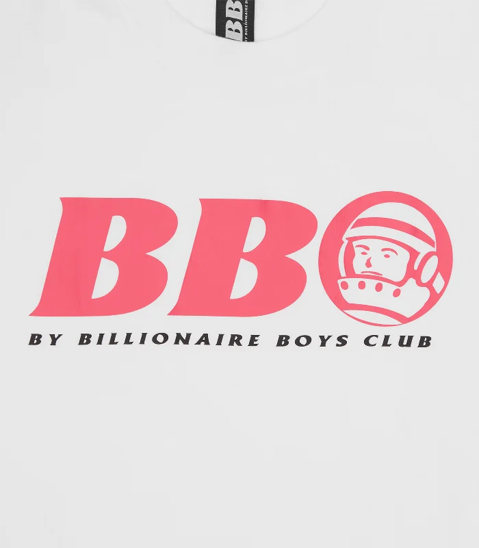 BB ASTRO T-SHIRT - WHITE/PINK LOGO