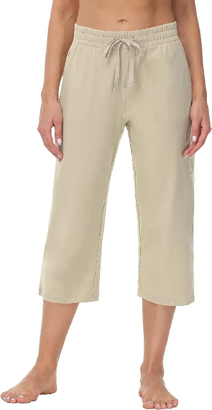 Khaki - Capris / Large