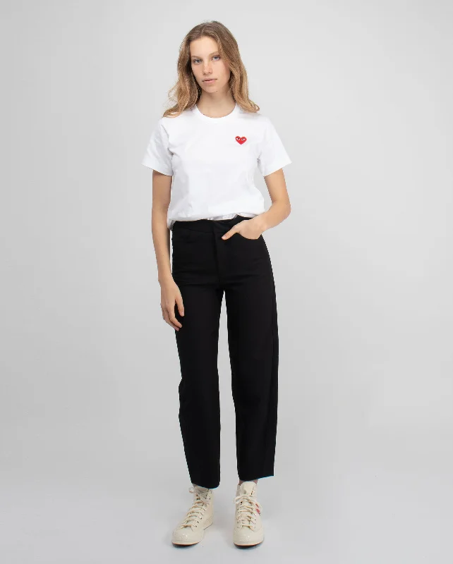 T107 RED HEART T-SHIRT / WHITE