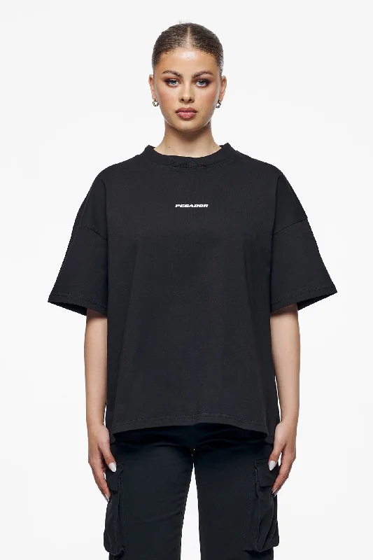 Culla Logo Heavy Oversized Tee Black