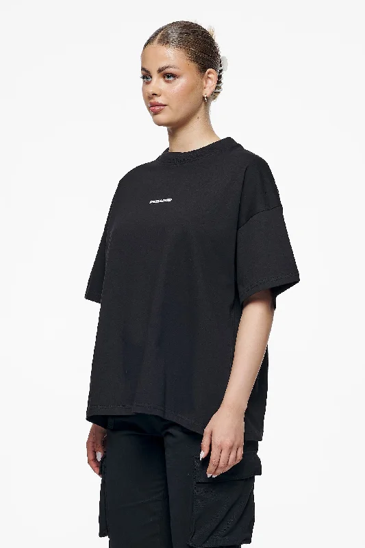 Culla Logo Heavy Oversized Tee Black