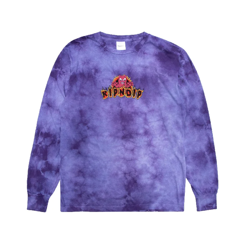 Dark Side Long Sleeve (Plum Lightning Wash)