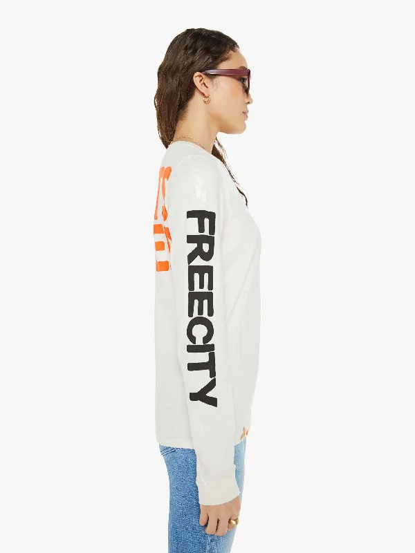 FREECITY ARTISTSWANTED PAINT SUPERVINTAGE Longsleeve T - Supervintage White