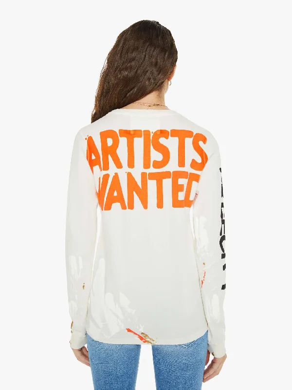 FREECITY ARTISTSWANTED PAINT SUPERVINTAGE Longsleeve T - Supervintage White