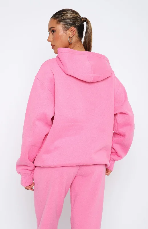 Future Forward Oversized Hoodie Candy Pink