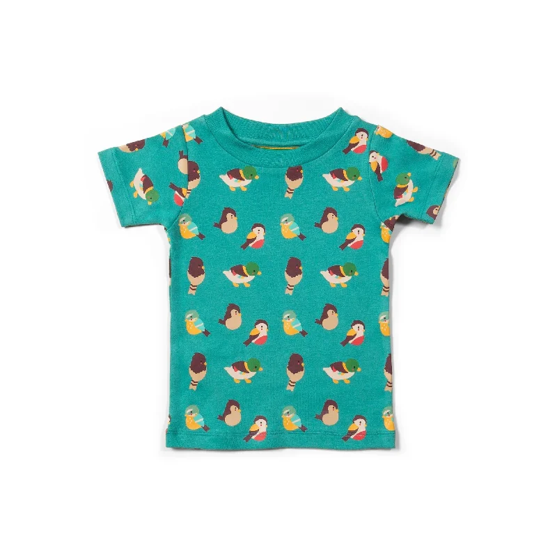 Garden Birds Short Sleeve T-Shirt - 2 Left Size 3-4 & 5-6 years