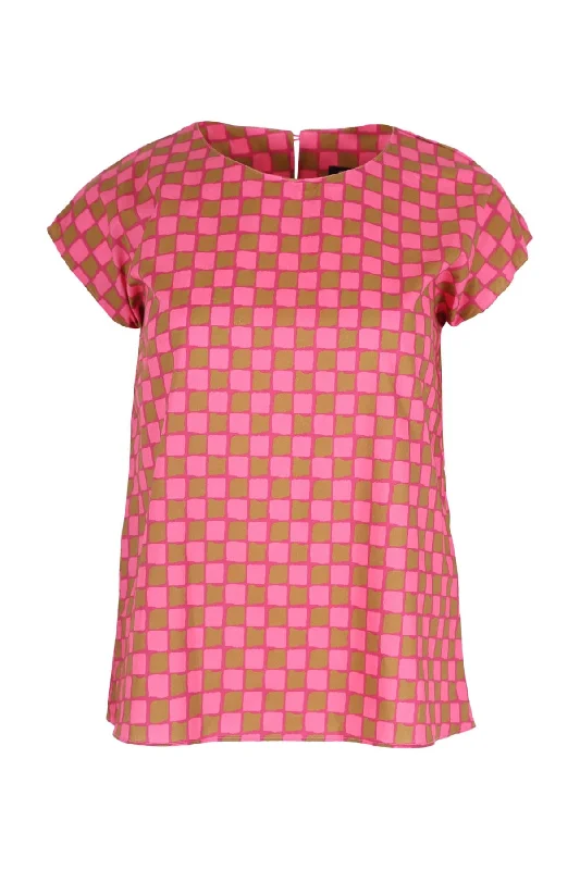 Harlequin Tee Pink in Cotton