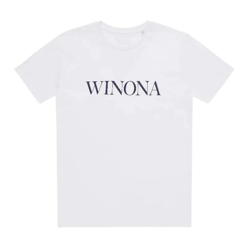 Idea Books - Winona T-Shirt - (White/Navy)