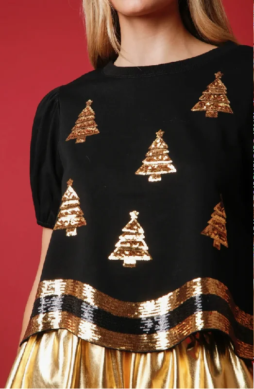 IKT38307-05 Sequin Christmas Tree tee