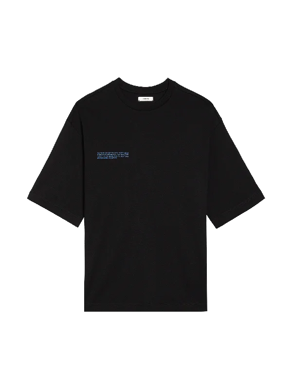 In Conversion Cotton Boxy T-shirt—black