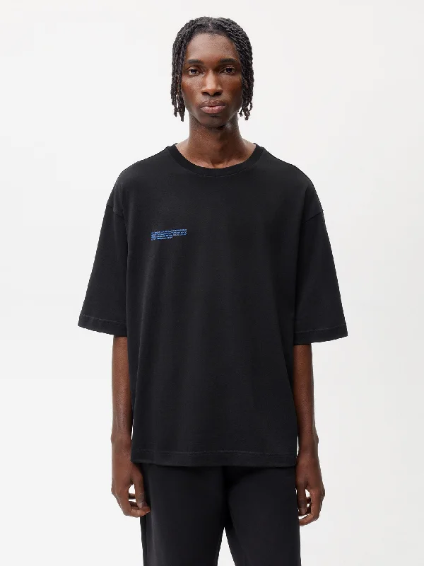 In Conversion Cotton Boxy T-shirt—black