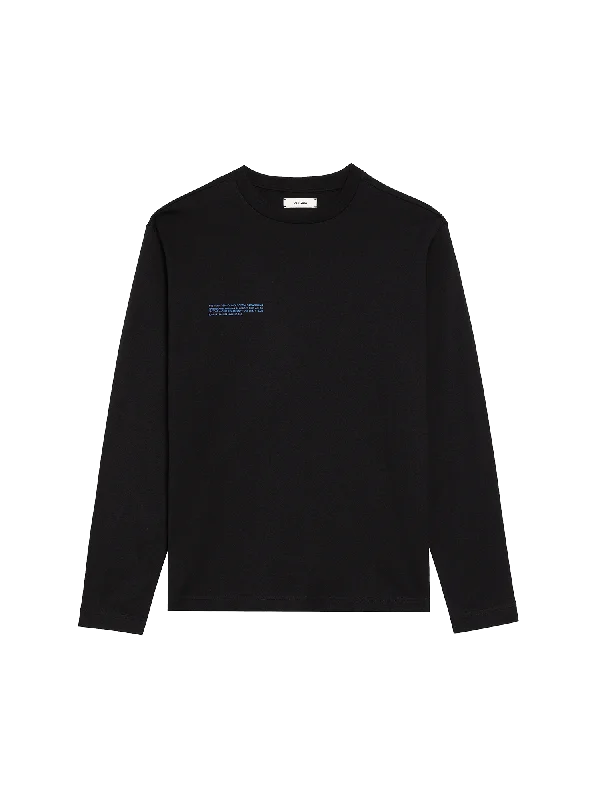 In Conversion Cotton Long Sleeve T-shirt—black