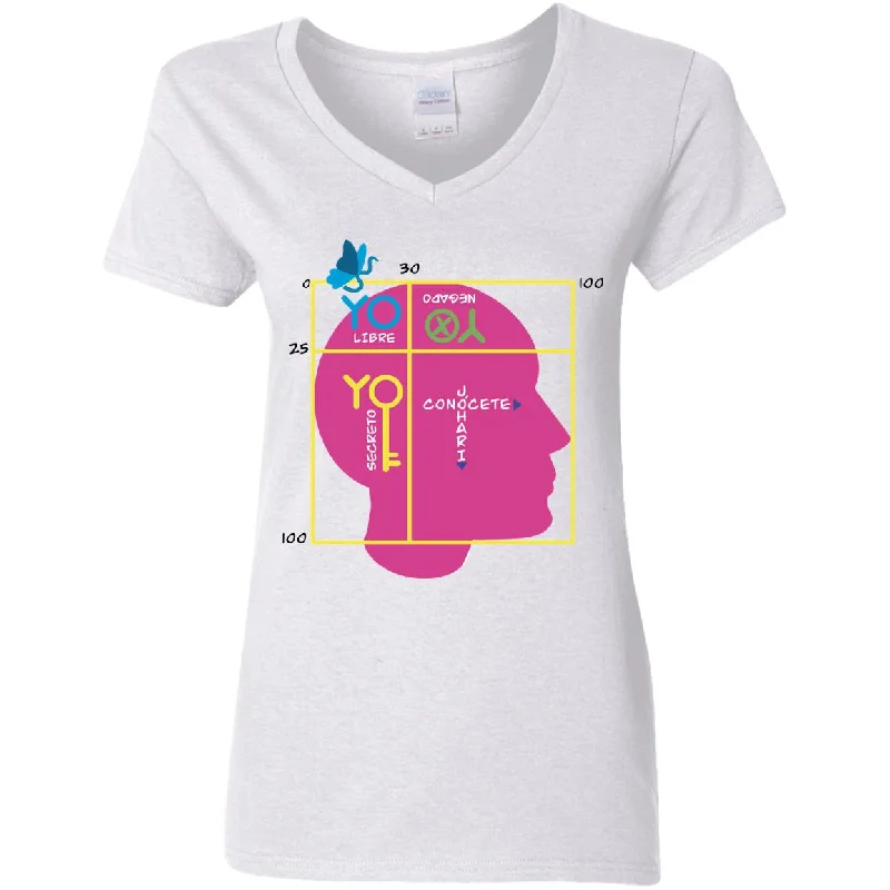 V-Neck Women's T-Shirt, Johari