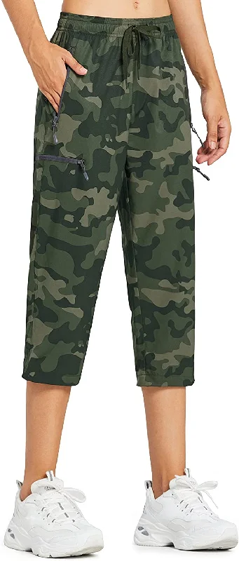 02-capri Pants-camo Army Green / X-Small