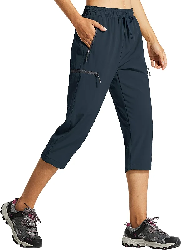 02-capri Pants-navy / X-Small