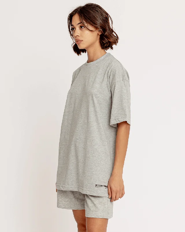 Light Grey Basic Oversized Tee